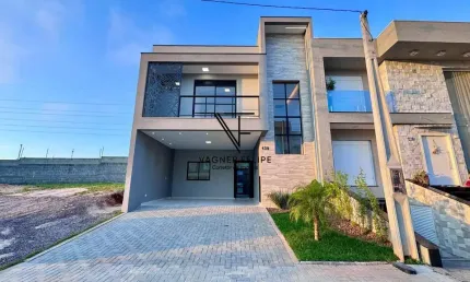 Sobrado 03 dormitórios (suíte) - 140,80m² construídos - costeira.