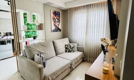 Apartamento 2 dormitórios mobiliado, Rios Miguel yunes