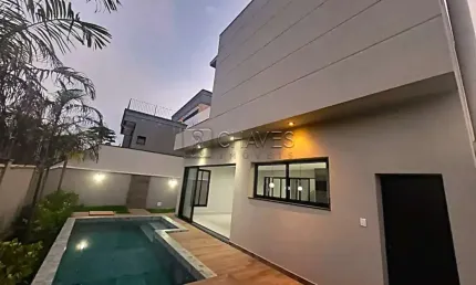 Casa condomínio 4 suítes para venda e locação no condomínio Alphaville III, 320 m2, Zona Sul de Ribeirão Preto