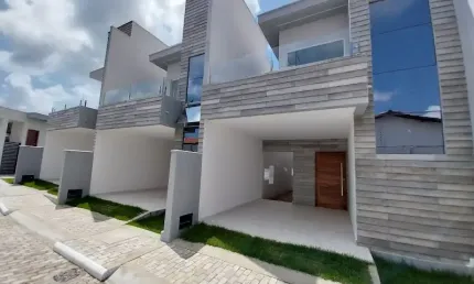 Casas Duplex em Condomínio com 102m²,  Emaús, Parnamirim RN