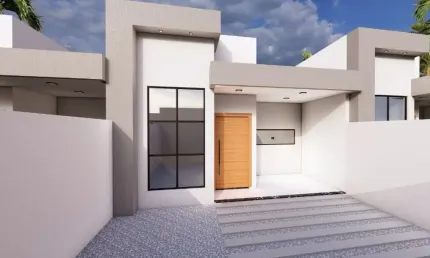 Casa com 2 quartos, sendo 1 suíte em Cajupiranga, Parnamirim RN