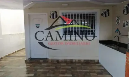 Sobrado 86 m², 3 dormitórios, churrasqueira, 2 vagas de garagem, Jardim Primavera -  Guarujá - SP.