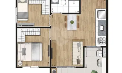 Apartamento com 2 quartos à venda em Belenzinho - SP