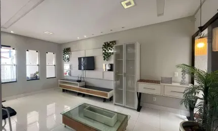 Sobrado no jardim atlântico 3 suítes 190m² churrasqueira e 04 vagas de garagem