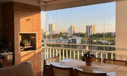 Apartamento 3 suítes plenas, varanda com churrasqueira, área de lazer, próx parque cascavel