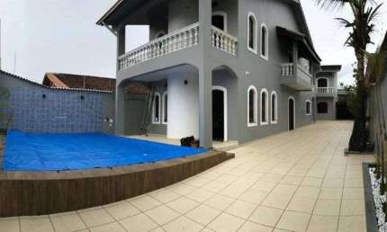 Sobrado com 6 quartos na primeira quadra da praia - Mongaguá - SP