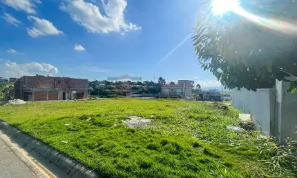 Terreno em condomínio a venda no santa mônica no bairro do grama em caçapava