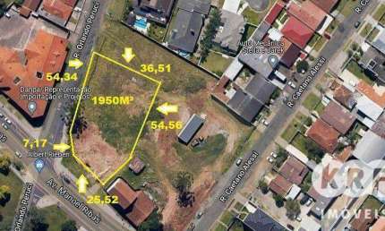 Terreno à venda, 1950 m² por R$ 5.200.000,00 - Santa Felicidade - Curitiba/PR