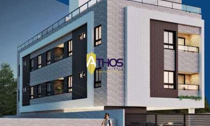 Apartamento Com área externa em Jardim Cidade Universitária - Bancários, João Pessoa/PB de 2 Quartos