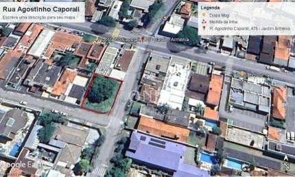 Terreno à venda na Rua Agostinho Caporali, 475, Jardim Armênia, Mogi das Cruzes