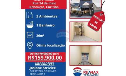 Casa comercial à venda na Rua Vinte e Quatro de Maio, 980, Rebouças, Curitiba