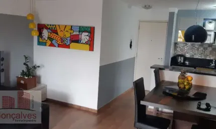 Apartamento para venda em Taboão de 77.00m² com 3 Quartos, 1 Suite e 2 Garagens