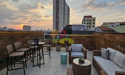Cobertura para venda em Vila Humaitá de 140.00m² com 3 Quartos, 1 Suite e 2 Garagens