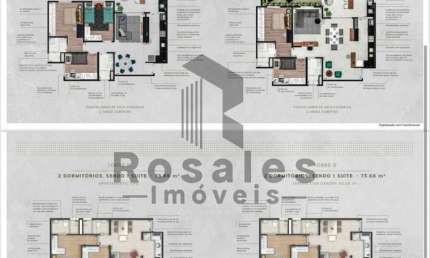 Apartamento para venda em Eco Vila Santa Margarida de 73.00m² com 2 Quartos, 1 Suite e 2 Garagens