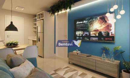 Apartamento para venda em Portão de 31.00m² com 1 Quarto e 1 Suite