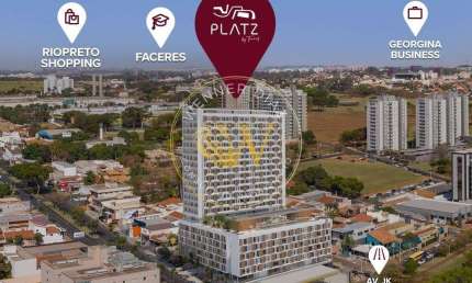 Apartamento para venda em Jardim Tarraf Ii de 27.00m² com 1 Quarto e 1 Garagem