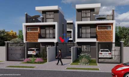 Sobrado para venda em Uberaba de 122.00m² com 4 Quartos, 1 Suite e 2 Garagens