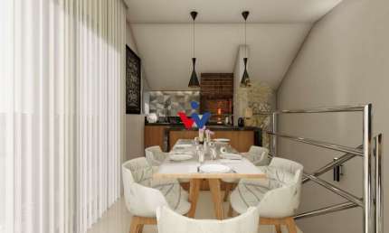 Sobrado para venda em Xaxim de 107.00m² com 3 Quartos, 1 Suite e 1 Garagem