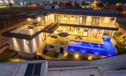 Casa de Condomínio para venda em Residencial Ibi-aram de 405.00m² com 4 Quartos, 4 Suites e 6 Garagens