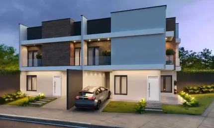 Sobrado para venda em Cidade Industrial de 86.00m² com 3 Quartos, 1 Suite e 2 Garagens