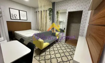 Apartamento para alugar em Embaré de 30.00m² com 1 Quarto e 1 Garagem