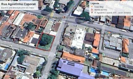 Terreno à venda na Rua Agostinho Caporali, 475, Jardim Armênia, Mogi das Cruzes