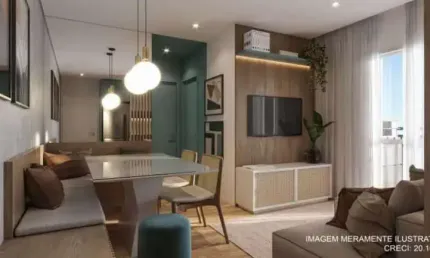 Apartamento para venda em Fazenda Aya de 46.98m² com 2 Quartos