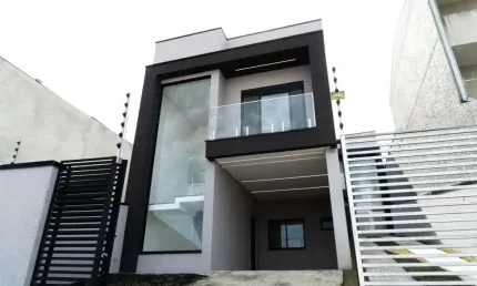 Sobrado para venda em xaxim de 112.00m² com 3 quartos, 1 suite e 2 garagens
