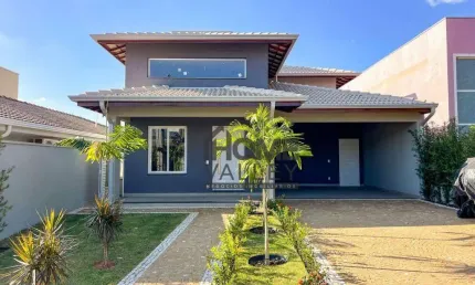 Casa de condomínio para venda em condomínio village santa clara de 223.00m² com 3 quartos, 3 suites e 4 garagens