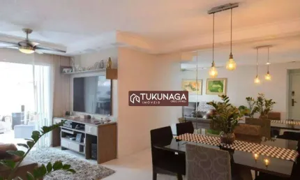 Apartamento para venda em vila galvão de 190.00m² com 3 quartos, 1 suite e 3 garagens