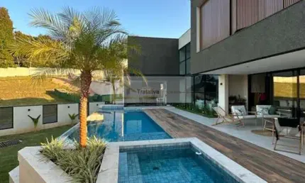 Casa de Condomínio para venda em Jardim Santa Teresa de 470.00m² com 5 Quartos, 5 Suites e 6 Garagens