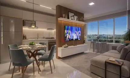 Apartamento para venda em Santa Cândida de 48.00m² com 2 Quartos e 1 Garagem