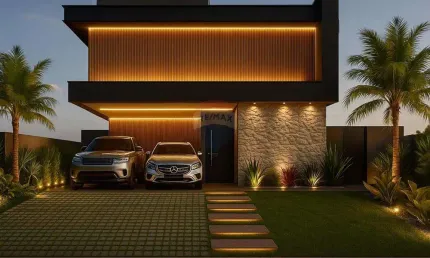 Casa de condomínio para venda em residencial e empresarial alphaville de 330.00m² com 5 quartos, 5 suites e 4 garagens