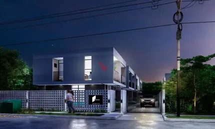 Sobrado para venda em Matinhos de 62.00m² com 1 Quarto e 1 Suite