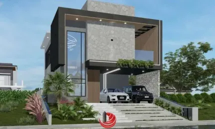 Casa para venda em cézar de souza de 193.00m² com 3 quartos, 3 suites e 4 garagens