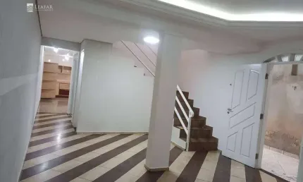 Sobrado para venda em jardim camila de 250.00m² com 3 quartos, 1 suite e 2 garagens
