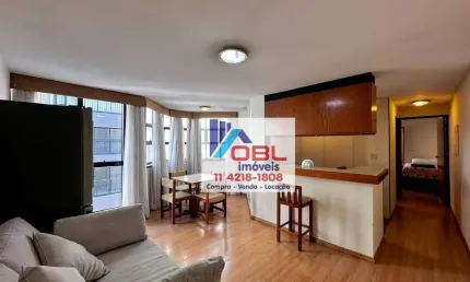 Flat para venda em Brooklin de 54.00m² com 1 Quarto e 1 Garagem