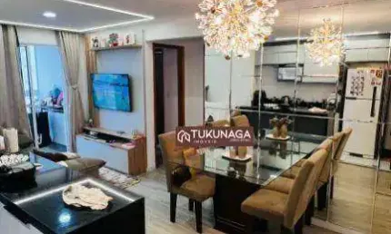 Apartamento para venda em Vila Galvão de 55.00m² com 2 Quartos, 1 Suite e 1 Garagem
