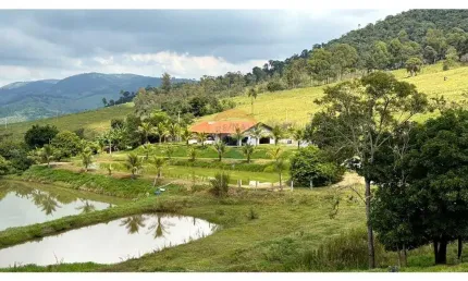 Chácara para venda em ponte nova de 150.00m² com 3 quartos e 1 suite