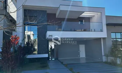 Sobrado para venda em condomínio residencial milano de 246.00m² com 3 quartos, 1 suite e 4 garagens