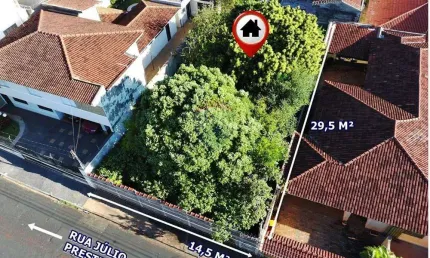 Terreno à venda na Rua Júlio Prestes, Quadra 5, Jardim Sumaré, Ribeirão Preto