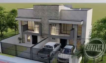 Sobrado para venda em Guaratuba de 122.00m² com 3 Quartos, 3 Suites e 2 Garagens