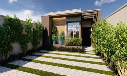 Casa para venda em parque industrial de 65.00m² com 3 quartos, 1 suite e 2 garagens