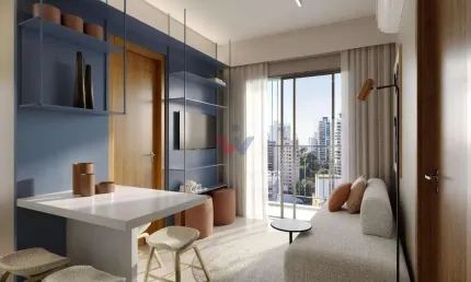 Apartamento para venda em novo mundo de 44.00m² com 2 quartos e 1 garagem