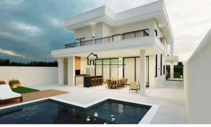 Casa para venda em condomínio reserva da serra de 300.00m² com 4 quartos, 4 suites e 4 garagens