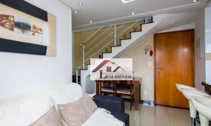 Cobertura para venda em vila camilópolis de 112.00m² com 2 quartos, 1 suite e 2 garagens