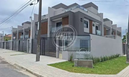 Sobrado para venda em matinhos de 216.00m² com 4 quartos, 1 suite e 2 garagens