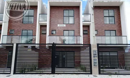 Sobrado para venda em matinhos de 120.00m² com 3 quartos, 3 suites e 2 garagens
