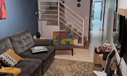 Sobrado para venda em vila santa clara de 116.00m² com 3 quartos, 2 suites e 2 garagens