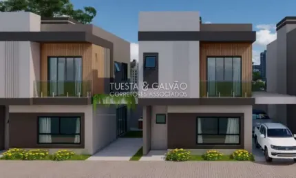 Casa de condomínio para venda em boqueirão de 105.00m² com 3 quartos, 1 suite e 2 garagens